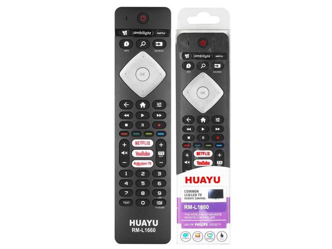 Replacement Remote Control for Smart TV PHILIPS RM-L1660 RM-L1660 5902270776157