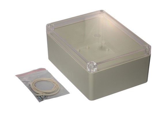 Plastic Enclosure 165x125x75mm IP65 Light Grey, HAMMOND RP1245C