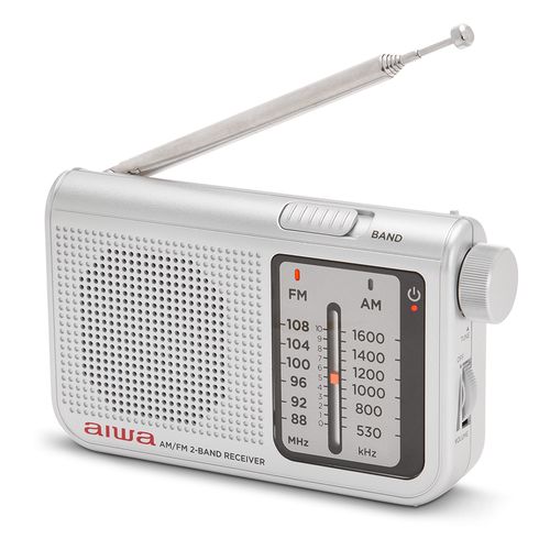 Pocket Radio FM/AM with 3.5mm Jack, Silver RS-55/SL 8435256897906
