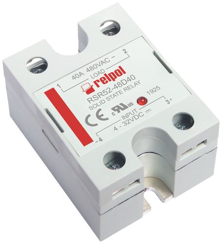 Relay: solid state; Ucntrl: 4÷32VDC; 40A; 48÷530VAC; -30÷80°C; IP20 RSR52-48D40