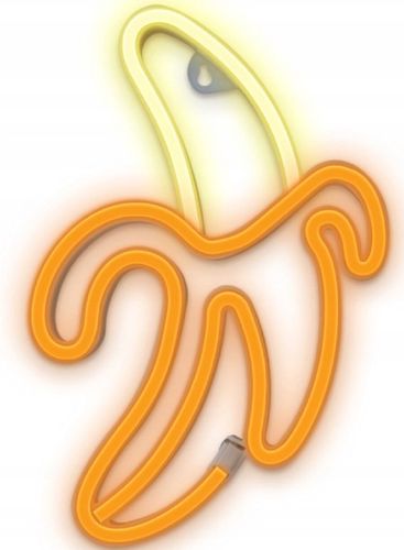 Neon LED Light BANANA white yellow Bat + USB FLNE10 Forever Light RTV100227