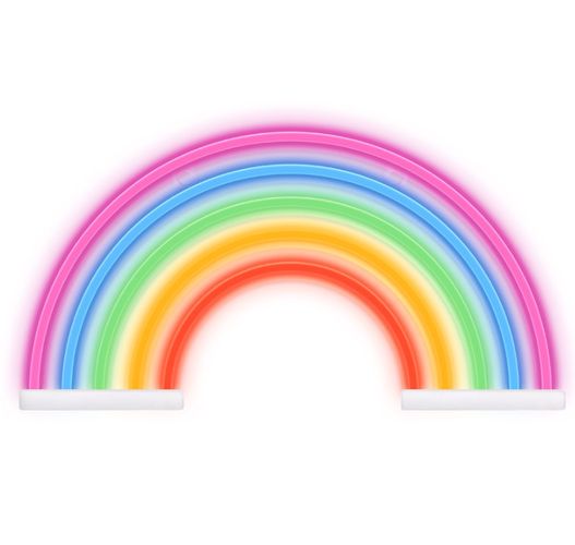 LED NEON decoration RAINBOW, colorful, 5V USB/3xAAA RTV100451 5900495454249