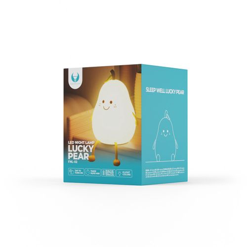 LED Night Lamp LUCKY PEAR FNL-02 multicolor silicon Forever Light RTV100456