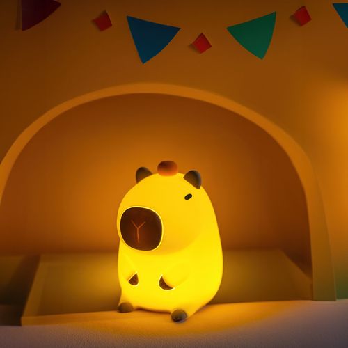 LED night light for children FRIENDLY CAPYBARA touch silicone soft RTV200012 5907457752023