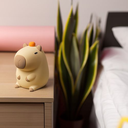 LED night light for children FRIENDLY CAPYBARA touch silicone soft RTV200012 5907457752023