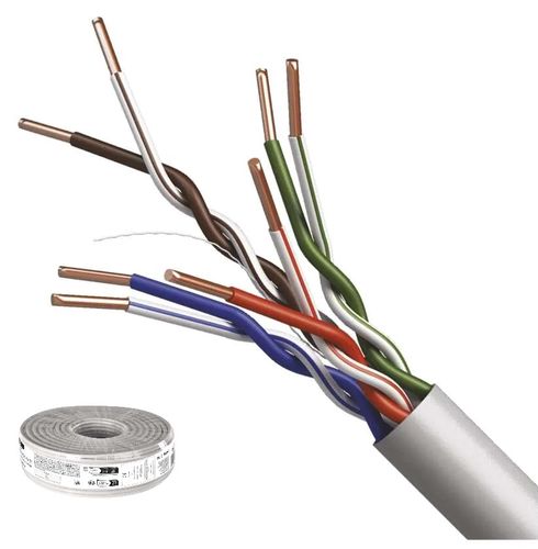 LAN Cable CAT 5E UTP PVC CCA, Eca, EMOS KO/UTP/CCA/S9137 8592920146194