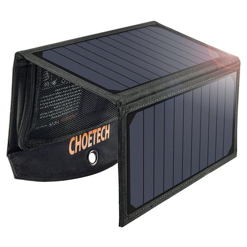 Choetech foldable solar charger 19W solar photovoltaic, 2xUSB 2.4A, 54x26cm SC001 6971824970470