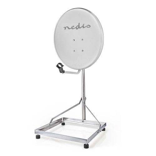 Satellite Balcony Stand | Mast length: 1.00 m | Maximum dish size: 90.0 cm | Bottom plate size: 1 x 50 x 50 cm | Steel | Silver SDBS100ME 5412810298068