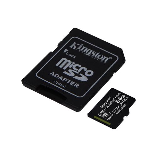 Memory Card micro SD 64GB Class 10 UHS-1 A1 V10 with SD Adapter, CANVAS Select Plus SDCS2/64GB 740617298697