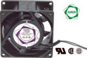 Fan 80x80x38mm 230Vac 14W, 50m³/h 35dBA slide bearing SUNON SF23080A2083HSL