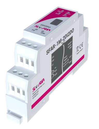 SFAR mini industrial expansion module - Modbus RTU/ASCII, 2 DI, 2DO. 10-38 V DC; 10-28 V AC SFAR-1M-2DI2DO