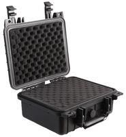 WATERPROOF CASE, 270X246X124MM, PP, BLK WATERPROOF CASE 10.5"