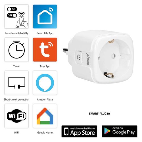 SMART-PLUG10 Smart Wi-Fi plug 16A 3680W SMART-PLUG10 8712412583546