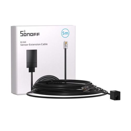 Extension cord RL560 for temperature and huminidty sensors, 5m, RJ9, 4P4C, SONOFF SONOFF-RL560-5M 6920075777796