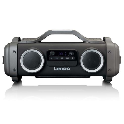 Splash proof Bluetooth® Speaker FM radio USB and micro SD with Light Effects Black SPR-200BK 8711902044116