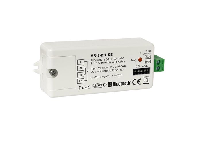 LED controller signal converter Bluetooth SR-BUS to DALI / 0-10V, Sunricher SR-2421-SB