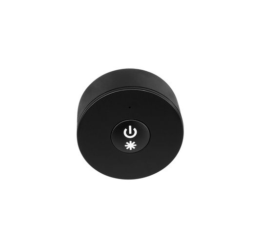 LED lighting systems dimmer, DOT, round Easy-RF series, black SR-2807NB