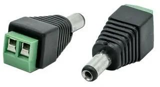 CCTV DC PLUG ADAPTOR, 2.1MM MALE C-PS-2.1-MADAP