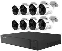 5MP CCTV KIT 8CH H265 DVR 8 BULLET 2TB KIT-8CH-H265-8BW-2-BP