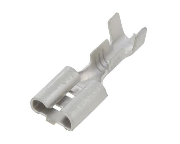 Tip: flat; 6.3mm; 0.8mm; female; 0.5÷2mm2; crimped; for cable; brass; tinned ST-005/05-20T