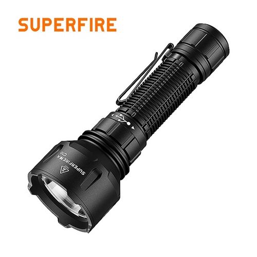 Flashlight LED C16, 2700lm, 40W, rechargable USB-C, 4000mAh SUPERFIRE-C16