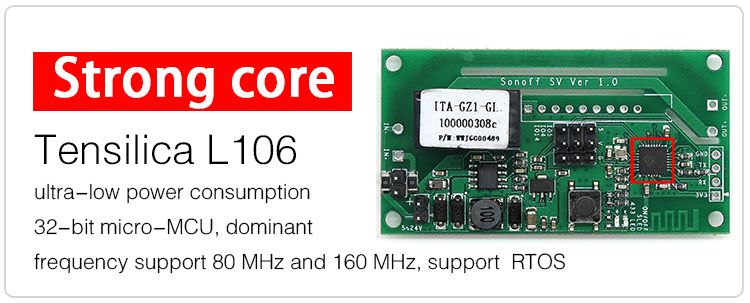 Safe Voltage WiFi Wireless Switch 5V-24VDC, Sonoff SONOFF SV