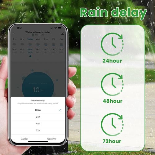 Smart water Irrigation valve with Wi-Fi, TUYA SWT60