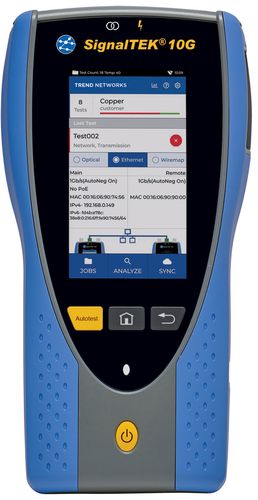 SignalTEK 10G FT - with fibre testing, Trend Networks R157001 5056310400462