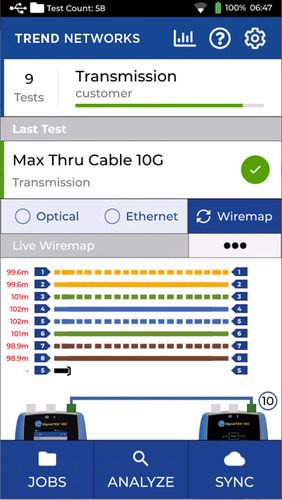 SignalTEK 10G FT - with fibre testing, Trend Networks R157001 5056310400462