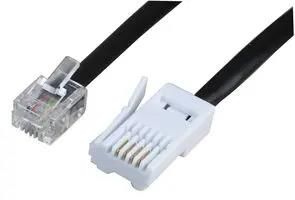 TELEPHONE PLUG TO RJ11 BLACK 5M PSG04203