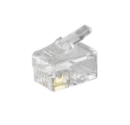 Modular Male Connector RJ10 (4P4C) TF-WM4P4C 4040849502491; 5900804022923; 5901436719298; 5901890059282