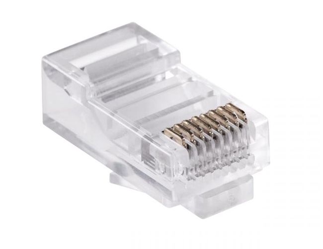 Modular Male Connector RJ45 (8P8C) for Solid CAT 5e Cable TF-WM8P8C/M 5900804023203; 5901436719335