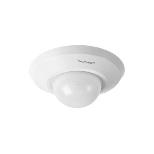 PIR motion and presence detector, 230Vac, 1000W, 20m, recessed or surface mounted, white THORGEON-02023 4751029898555