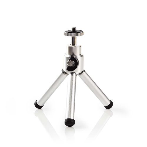 Tripod | Maximum load capacity: 0.8 kg | Minimum working height: 11 cm | Maximum working height: 14.5 cm | 1 Segment | Ball Head | Travel bag included | ABS / Steel | Silver TPOD1000GY 5412810292370