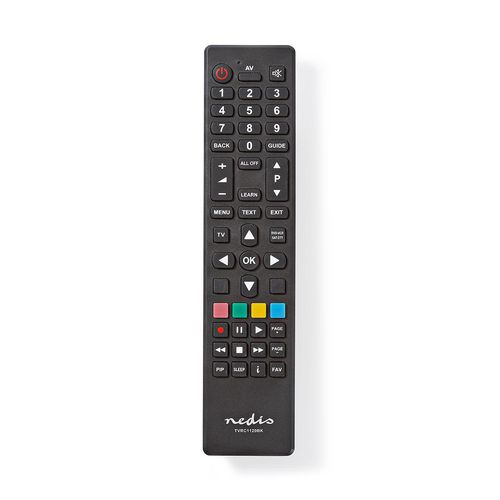 Universal Remote Control | Programmable | 2 Devices | Clear Lay-out | Infrared | Black TVRC1120BK 5412810322565