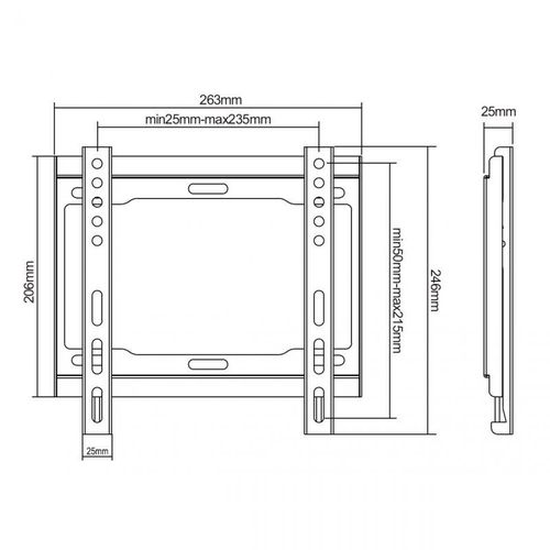 Wall Mount Fixed TV 23-42" (max 40kg) UCH0150 5901436786900