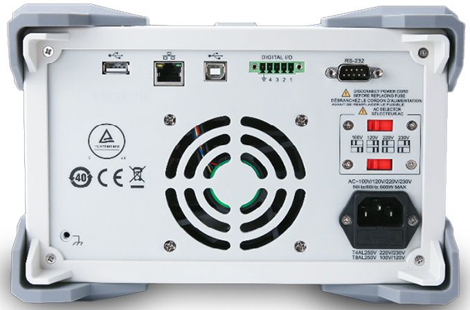 Programmable DC Power Supply, 4 channels, 328W, CH1/CH2:0~30V/5A CH3:0~6V/3A, CH4:5V, 2A, 10mV, 1mA RS232, RS485, USB, LAN, UNI-T UDP3305S-E 6935750533451