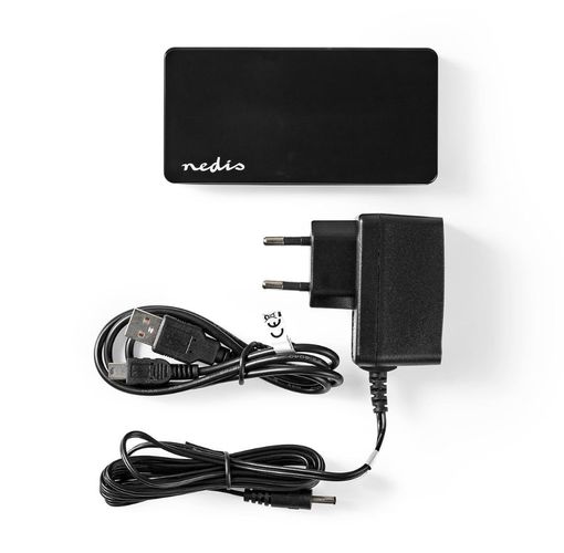 Hub USB 2.0 7-Port with Power Supply UHUBU2730BK 5412810269846