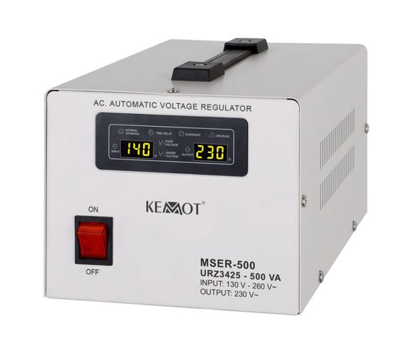 Single-phase voltage stabilizer 230Vac 500VA AVR SERVO URZ3425 5901890048927