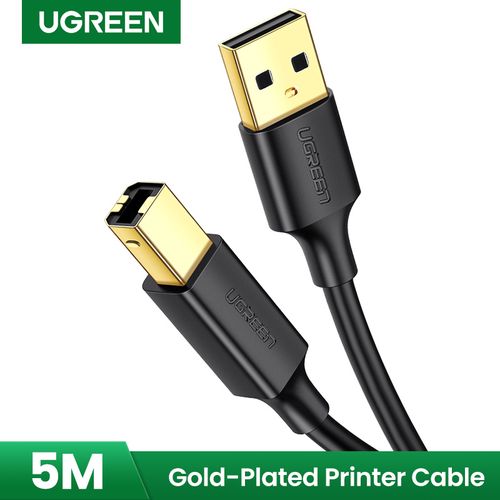 Cable USB AM - BM 5m black US135 UGREEN UGREEN/10352