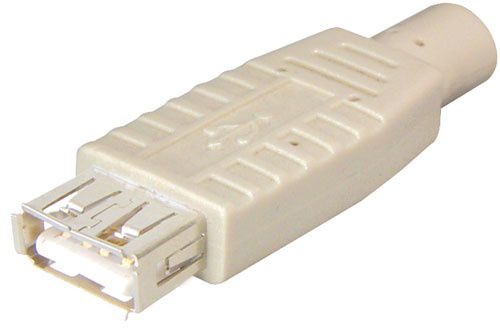 Socket, USB A, cable mount, with boot USB/CX-A-F/G 4012386063339