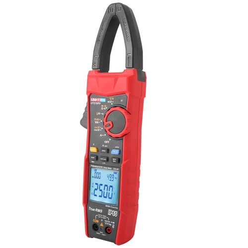 Professional AC/DC clamp meter SOLAR 1000A, 1.5kVAC, 2.5kVDC, V+A, IP65, CAT III 1.5kV, Bluetooth, UNIT UT219PV 6935750521939