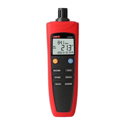 Digital Thermometer Hygrometer with Dew Point and Wet Bulb Temperature LCD Backlight Display for Industry Agriculture Meteorology UT332+ 6935750533383