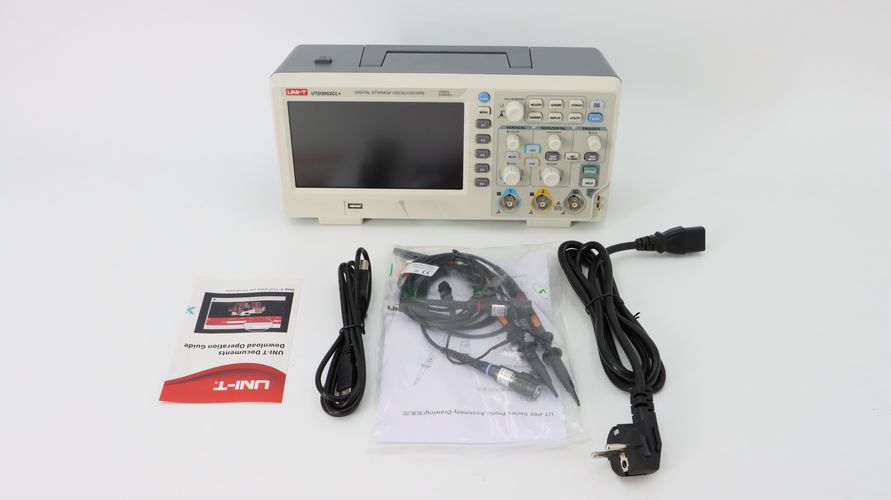 Oscilloscope 2 channels, 50MHz, 500MSa/s, 64kpts, 5000wfms/s, UNI-T UTD2052CLplus 6935750591284