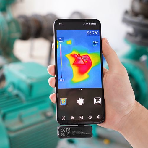 Thermal camera 120x90,  -20℃~400℃,  50º*38º,  25Hz; Android,UNI-T UTi120M 6935750512616; 6935750512654