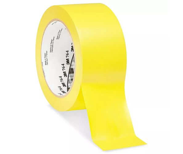 3M™ General Purpose Vinyl Tape 764, Yellow, 50 mm x 33 m 70006299641