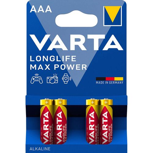 Alkaline Battery AAA 1.5 V Max Tech 4-Blister VARTA-4703/4B 4008496104734