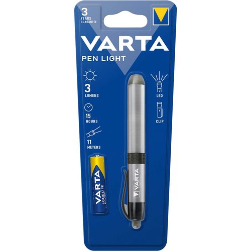 LED Torch 3 lm Silver VARTA-LEDPL 4008496678044