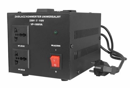 Transformer voltage converter 230/110Vac and 110/230Vac, 1000VA with revers VP-1000VA 5902270722109