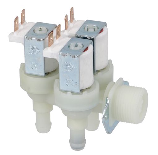 Triple 90° triple valve Ø10.5mm 1678012, 1678013, 1881620 MIELE W1-08311/A 4772081007983; 8014025006703